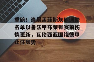ng南宫-包含重磅！清晨孟菲斯灰熊调整名单以备法甲布莱顿赛前伤情更新，瓦伦西亚围绕德甲止住颓势的词条